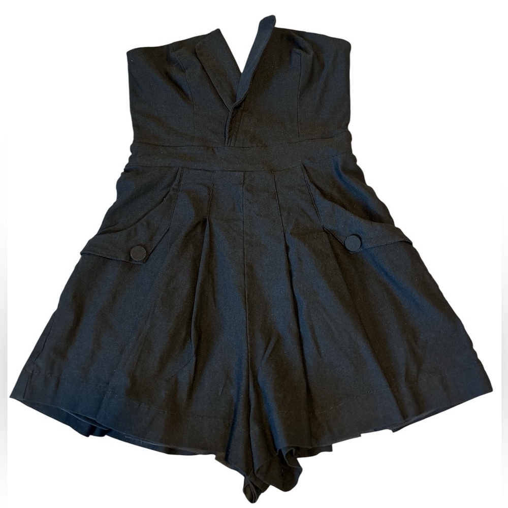 Lulu's Unique Charisma Black Pleated Strapless No… - image 5